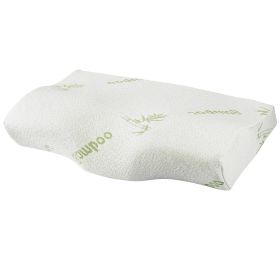 Bamboo Memory Foam Sleep Pillow Contoured Cervical Orthopedic Pillow Neck Support Breath Pillow (Option: MFPillow_GgPCT2128)